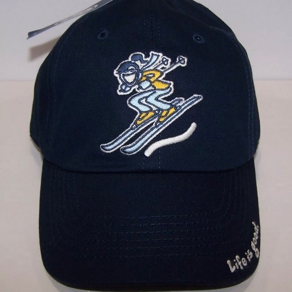 NWT Life is Good Girl Skier Adjustable Cap - Picture 1 of 3